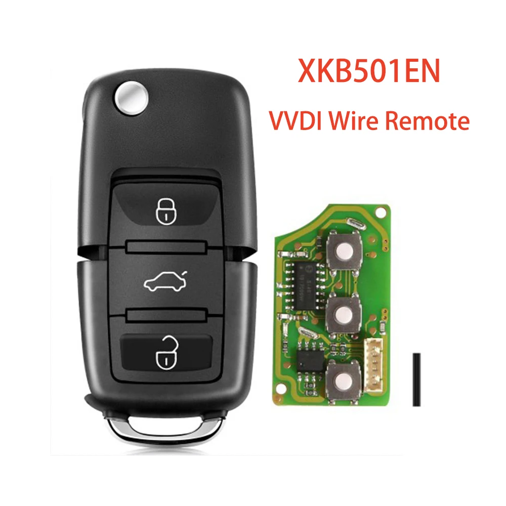 Универсальный дистанционный ключ Xhorse XKB501EN, 5 шт./лот для VW Wire VVDI Key B5, 3 кнопки, для мини-программатора VVDI2
Универсальный дистанционный ключ Xhorse XKB501EN, 5 шт./лот для VW Wire VVDI Key B5, 3 кнопки, для мини-программатора VVDI2