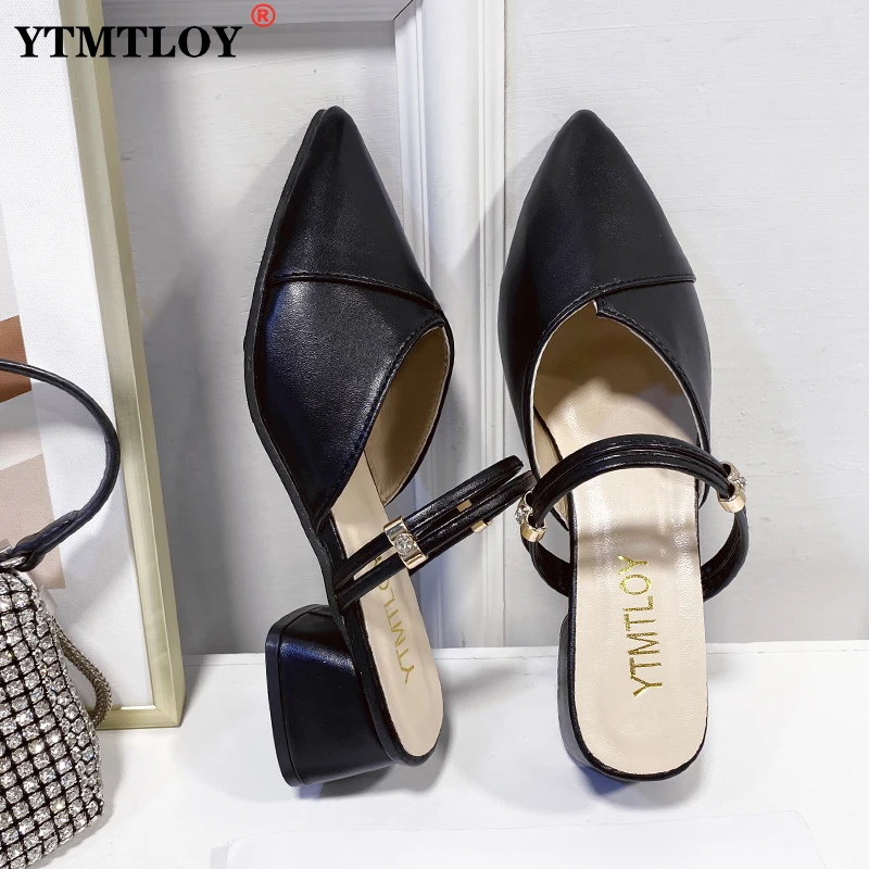 PU Leather High Heels Pumps Summer Fashion Pointed Square Heel Sandals Slip-On Casual Slipper Shoes for Women Slides
PU Leather High Heels Pumps Summer Fashion Pointed Square Heel Sandals Slip-On Casual Slipper Shoes for Women Slides