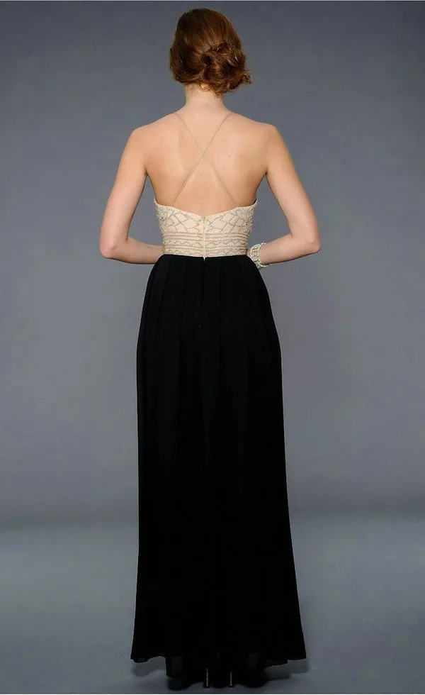 summer style Sexy backless Vintage Simple Attractive Floor Length black Chiffon Beading prom dresses 2015 vestidos para festa 
summer style Sexy backless Vintage Simple Attractive Floor Length black Chiffon Beading prom dresses 2015 vestidos para festa
