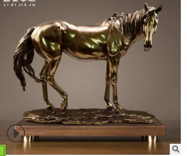 New cold Cold cast copper household decoration horse furnishing pieces imitation copper decoration home statue sculpture
New cold Cold cast copper household decoration horse furnishing pieces imitation copper decoration home statue sculpture