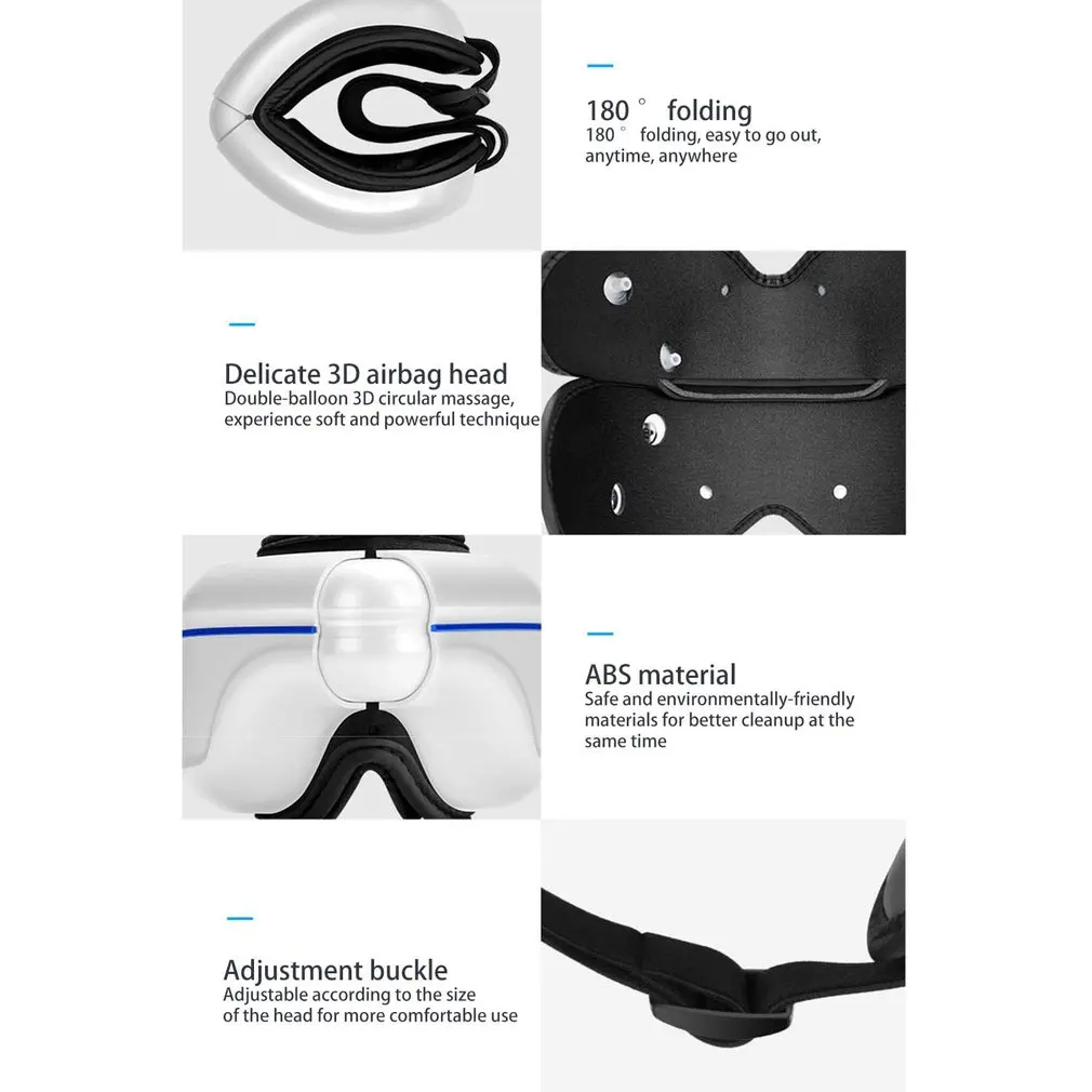 Electric Vibration BT Eye Massager Eye Care Device Wrinkle Fatigue Relieve Vibration Massage Hot Compress Therapy Glasses
Electric Vibration BT Eye Massager Eye Care Device Wrinkle Fatigue Relieve Vibration Massage Hot Compress Therapy Glasses