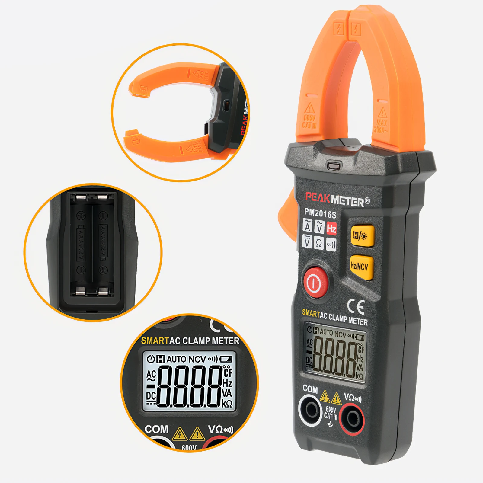 Current Clamp Meter PEAKMETER PM2016S MASTECH Pliers Ammeter Capacitance Tester AC DC Amperimetric Clamp Multimeter Digital
Current Clamp Meter PEAKMETER PM2016S MASTECH Pliers Ammeter Capacitance Tester AC DC Amperimetric Clamp Multimeter Digital