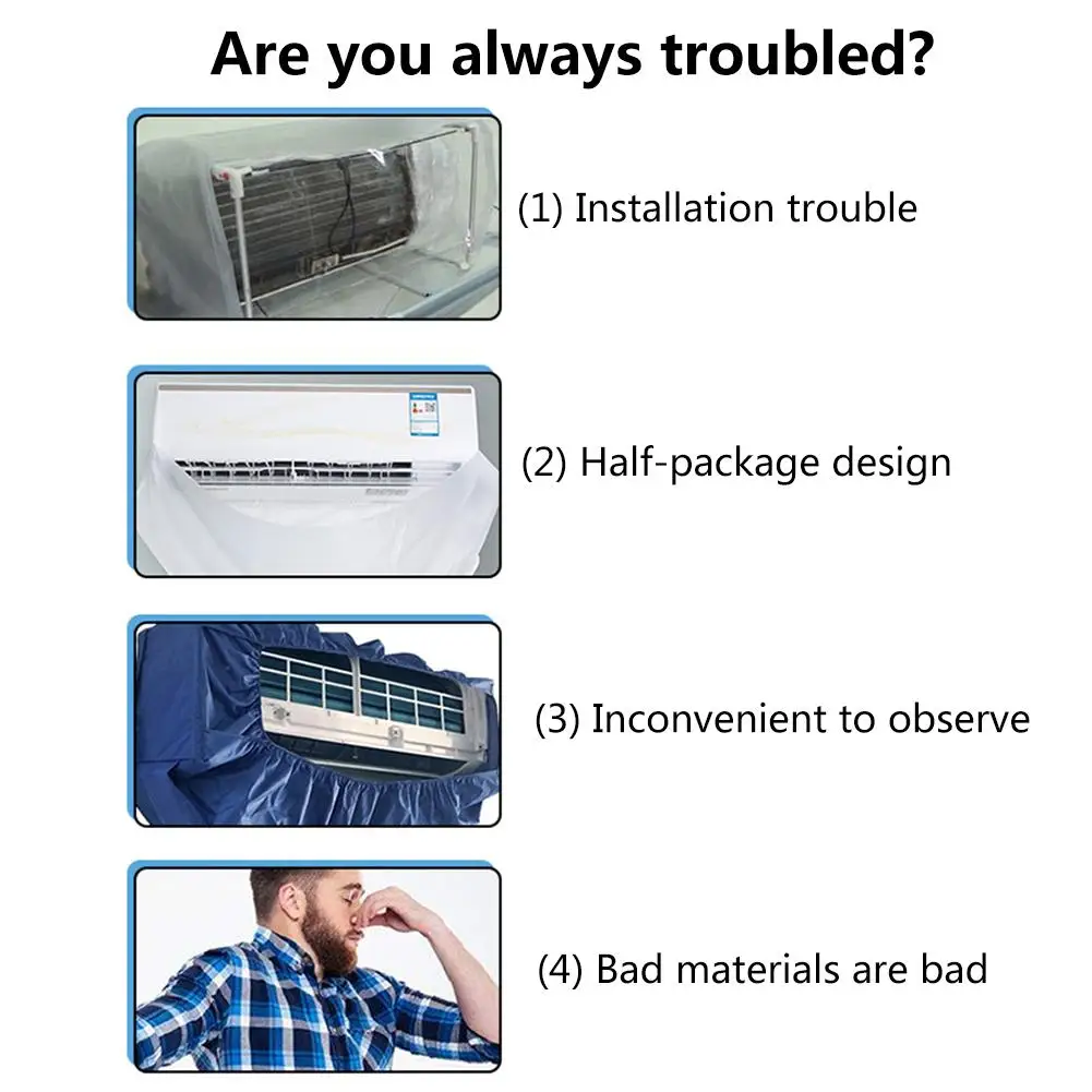 Air Conditioner Cover PVC Waterproof Reusable Protection Air Conditioning Wall Mounted Cleaning Shiled Dust Cover Clean Tool New
Air Conditioner Cover PVC Waterproof Reusable Protection Air Conditioning Wall Mounted Cleaning Shiled Dust Cover Clean Tool New