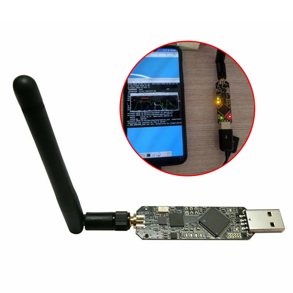 Ubertooth One Module Test Tool 2.4GHz Wireless Development Platform Suitable for BT Experimentation
Ubertooth One Module Test Tool 2.4GHz Wireless Development Platform Suitable for BT Experimentation