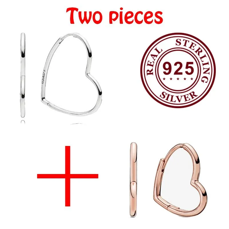 100% 925 Sterling Silver Pan Earring Fashion Silver And Rose Gold Heart Earrings For Women Wedding Gift Fashion Jewelry
100% 925 Sterling Silver Pan Earring Fashion Silver And Rose Gold Heart Earrings For Women Wedding Gift Fashion Jewelry
