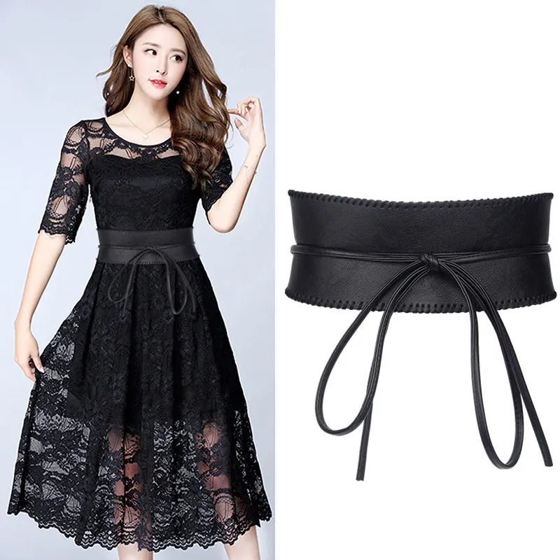 1PC Dress Bowknot Wide Belts for Women Obi Style Fashion Self Tie Bowknot Female Strap PU Leather Women Belt
1PC Dress Bowknot Wide Belts for Women Obi Style Fashion Self Tie Bowknot Female Strap PU Leather Women Belt