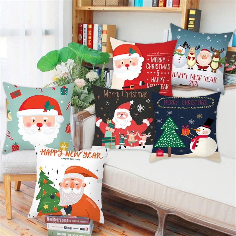 HUIRAN Christmas Cushion Cover 45*45 Decorative Pillow Covers for Home Sofa Christmas Decorations for Home Throw Pillow Cases
HUIRAN Christmas Cushion Cover 45*45 Decorative Pillow Covers for Home Sofa Christmas Decorations for Home Throw Pillow Cases