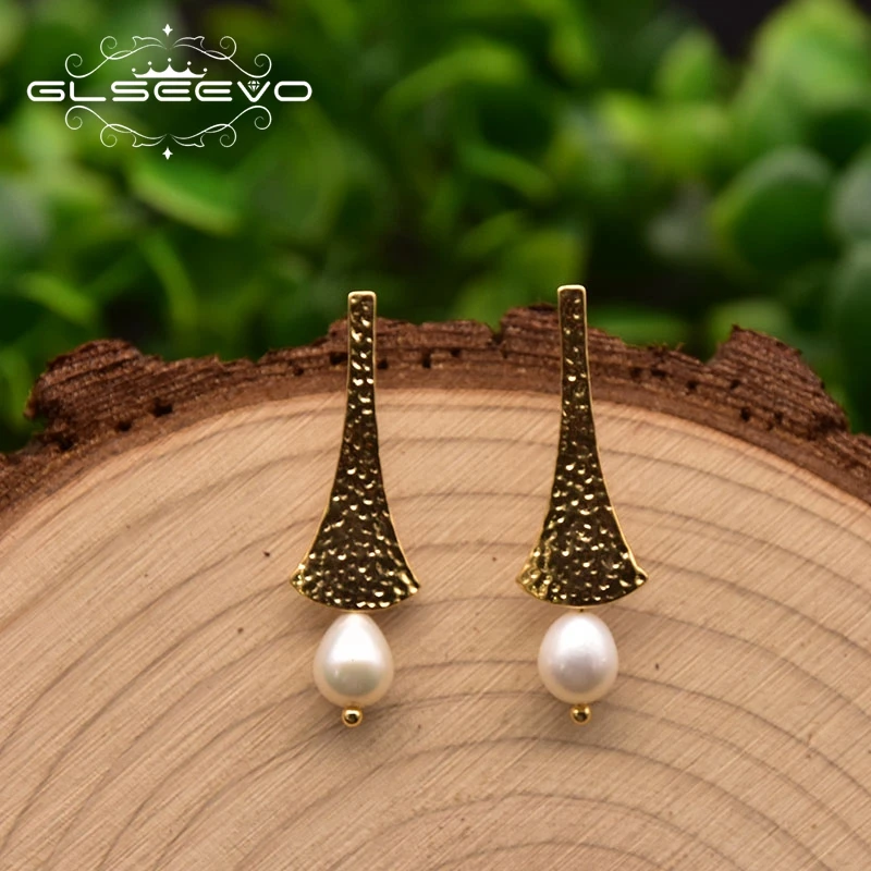 GLSEEVO Pure Natural Freshwater Pearl Female Hammer Irregular Fan-Shaped Earrings Wedding Birthday Party Exquisite Gift GE1046K
GLSEEVO Pure Natural Freshwater Pearl Female Hammer Irregular Fan-Shaped Earrings Wedding Birthday Party Exquisite Gift GE1046K