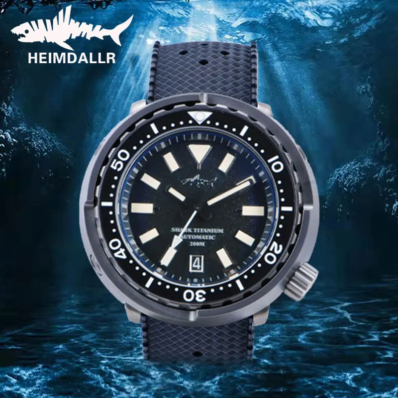Наручные часы с автоматическим механизмом HEIMDALLR Titanium Tuna часы для дайверов 200M, водостойкие, ретро-текстура, светящийся циферблат NH35
Наручные часы с автоматическим механизмом HEIMDALLR Titanium Tuna часы для дайверов 200M, водостойкие, ретро-текстура, светящийся циферблат NH35