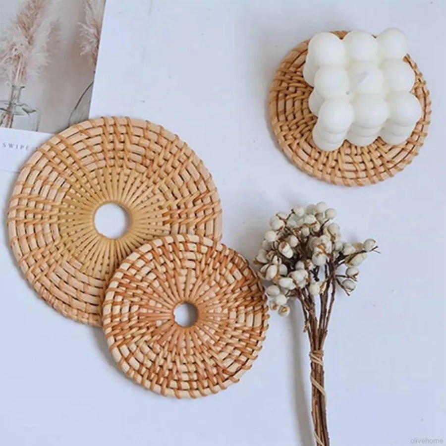 1 Pcs Wood Mat Natural Rattan Sand Mat Handmade Bamboo Circular Woven Japanese Heat Insulation Cup Mat Circular Woven Mat
1 Pcs Wood Mat Natural Rattan Sand Mat Handmade Bamboo Circular Woven Japanese Heat Insulation Cup Mat Circular Woven Mat