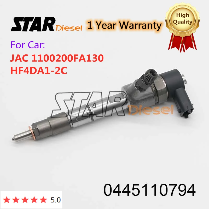 STAR Diesel Injector 0445110794 Auto Engine Repair Kits 0 445 110 794 Fuel Oil Sprayer For JAC 1100200FA130 HF4DA1-2C
STAR Diesel Injector 0445110794 Auto Engine Repair Kits 0 445 110 794 Fuel Oil Sprayer For JAC 1100200FA130 HF4DA1-2C