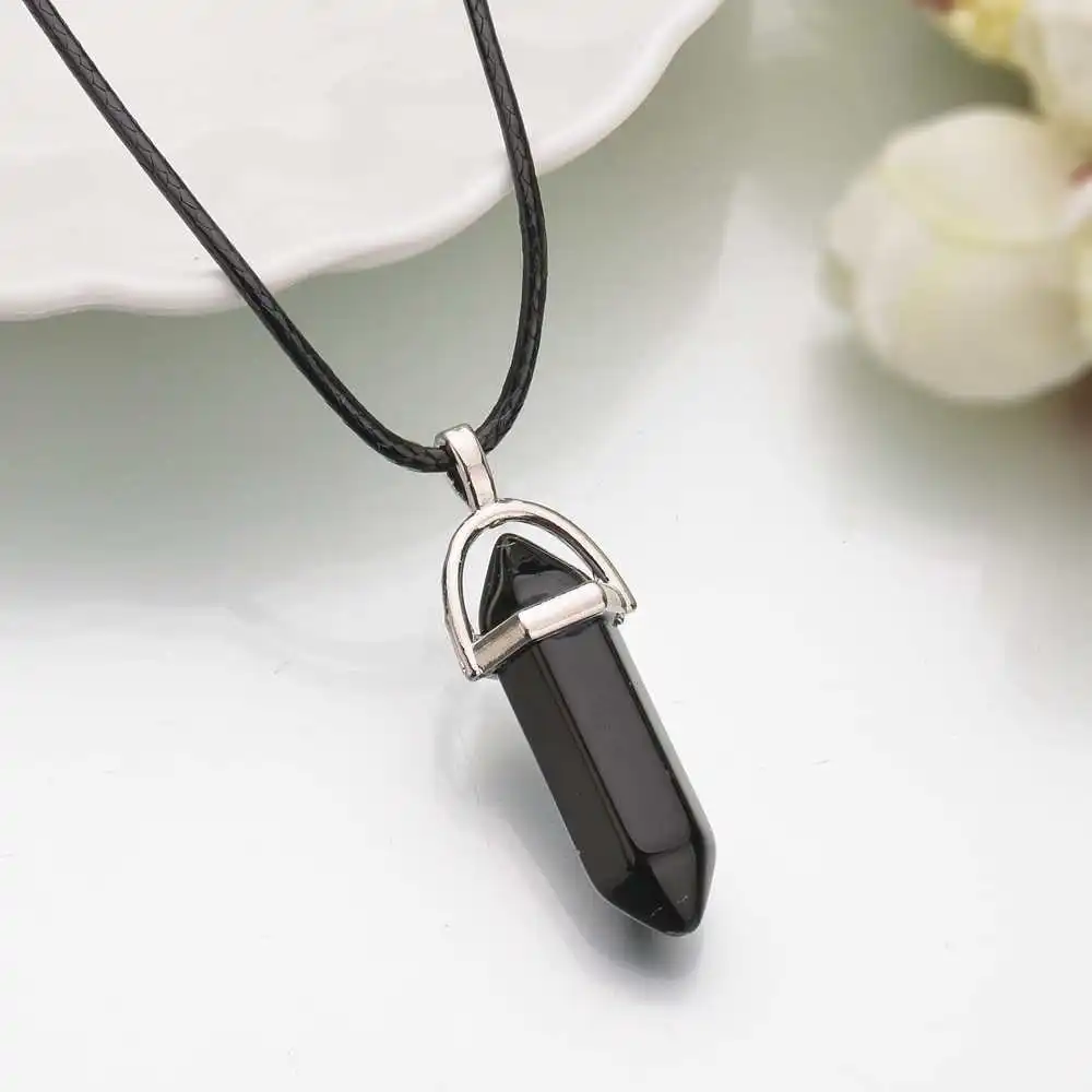 Selling natural hexagonal crystal necklace, natural quartz hexagonal stone pendant collares de moda 2019
Selling natural hexagonal crystal necklace, natural quartz hexagonal stone pendant collares de moda 2019