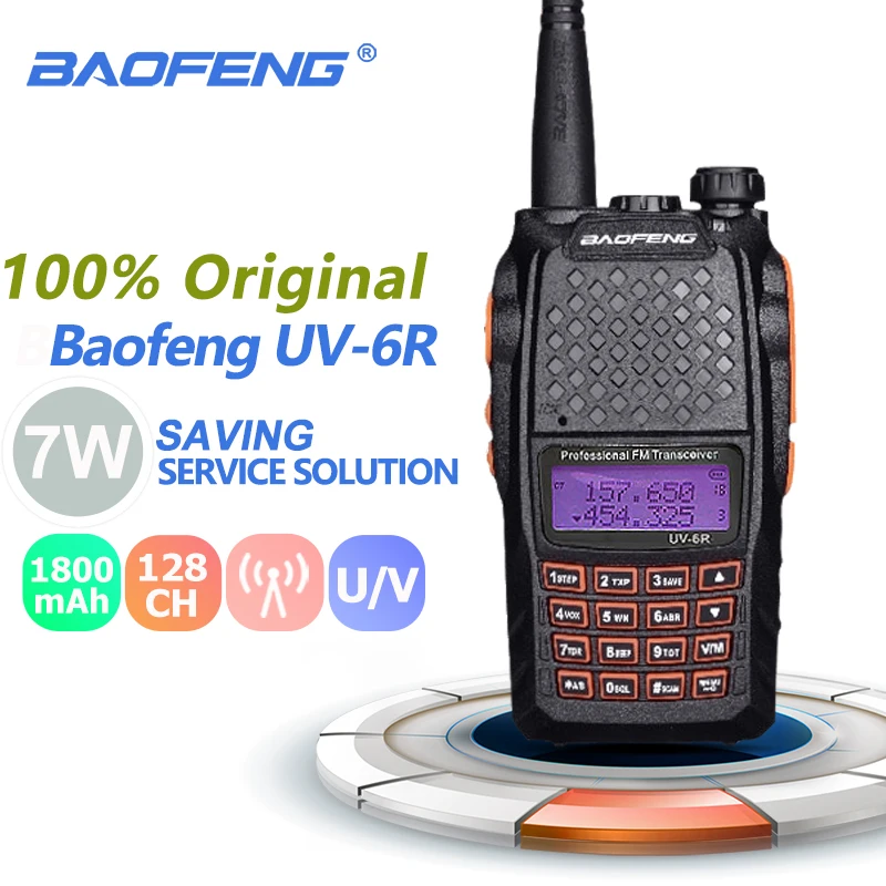 Новинка Baofeng UV-6R иди и болтай Walkie Talkie “иди и Dual Band 7W VHF/UHF 1800 мА/ч, TransceiverUv 6r Baofeng Радио подходит для cb радио Диапазон
Новинка Baofeng UV-6R иди и болтай Walkie Talkie “иди и Dual Band 7W VHF/UHF 1800 мА/ч, TransceiverUv 6r Baofeng Радио подходит для cb радио Диапазон