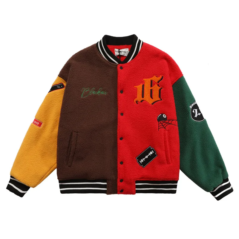 Hip Hop Baseball Jacket Coat Men Winter Autumn Thick Patchwork Streetwear Harajuku College Varsity Vintage Bomber Gothic Jacket
Hip Hop Baseball Jacket Coat Men Winter Autumn Thick Patchwork Streetwear Harajuku College Varsity Vintage Bomber Gothic Jacket