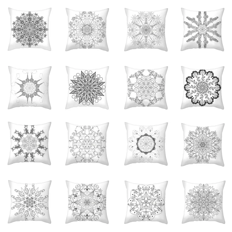Fuwatacchi Polyester Cushion Cover Mandala Style Print Pillow Covers Decor Throw Pillowcases for Home Sofa and Chair 45X45cm
Fuwatacchi Polyester Cushion Cover Mandala Style Print Pillow Covers Decor Throw Pillowcases for Home Sofa and Chair 45X45cm
