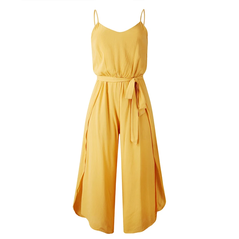 Sexy Wide Leg Jumpsuit For Women V-Neck High Waist Lace Up Jumpsuits Girls Elegant Women's Rompers 2021 Summer Casual Jumpsuit
Sexy Wide Leg Jumpsuit For Women V-Neck High Waist Lace Up Jumpsuits Girls Elegant Women's Rompers 2021 Summer Casual Jumpsuit
