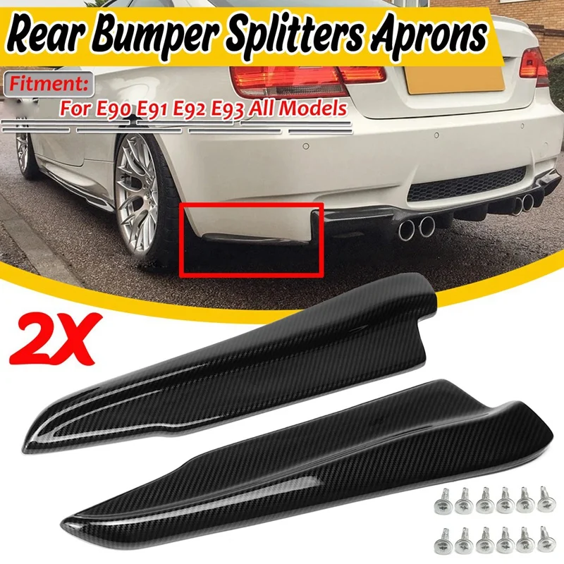 For-BMW E90 E91 E92 E93 M3 Carbon Fiber Look Rear Bumper Lip Splitter Winglet Apron
For-BMW E90 E91 E92 E93 M3 Carbon Fiber Look Rear Bumper Lip Splitter Winglet Apron