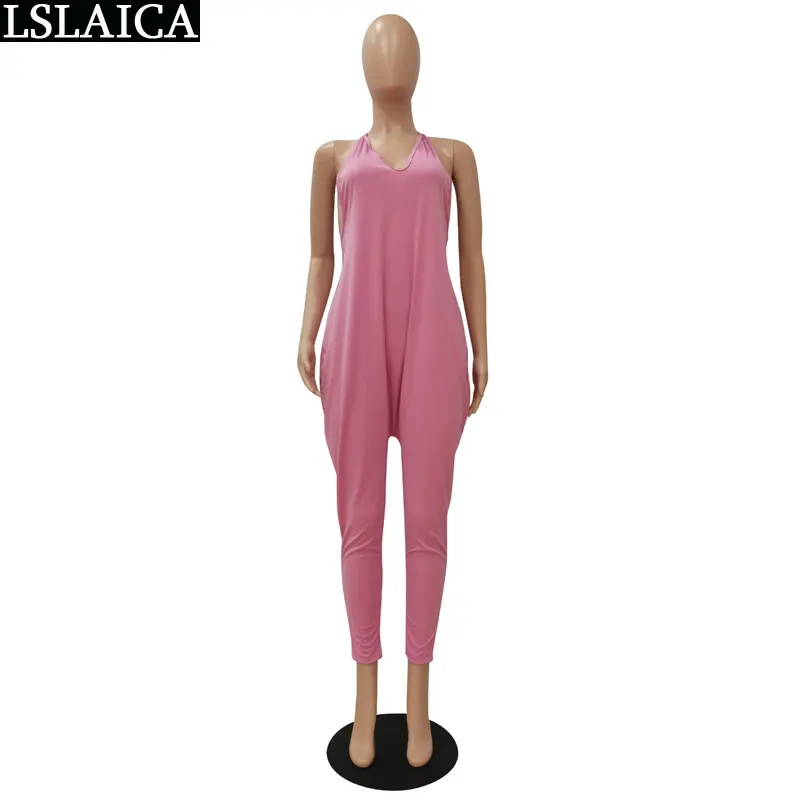 Wholesale and Dropshipping Overalls for Women 2021 Solid Color Loose Ruched Sling Jumpsuits for Women Summer Casual Knit Rompers
Wholesale and Dropshipping Overalls for Women 2021 Solid Color Loose Ruched Sling Jumpsuits for Women Summer Casual Knit Rompers