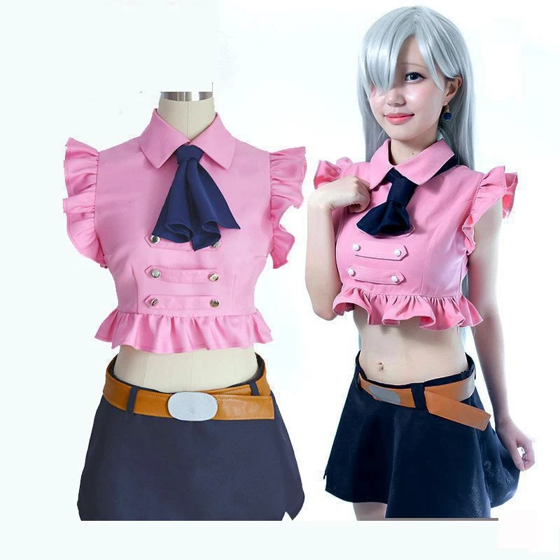 The Seven Major Sins The Seven Original Sins The Heroine Elizabeth Cos Clothing Female Short Skirt Four-piece Cosplay Costume 
The Seven Major Sins The Seven Original Sins The Heroine Elizabeth Cos Clothing Female Short Skirt Four-piece Cosplay Costume