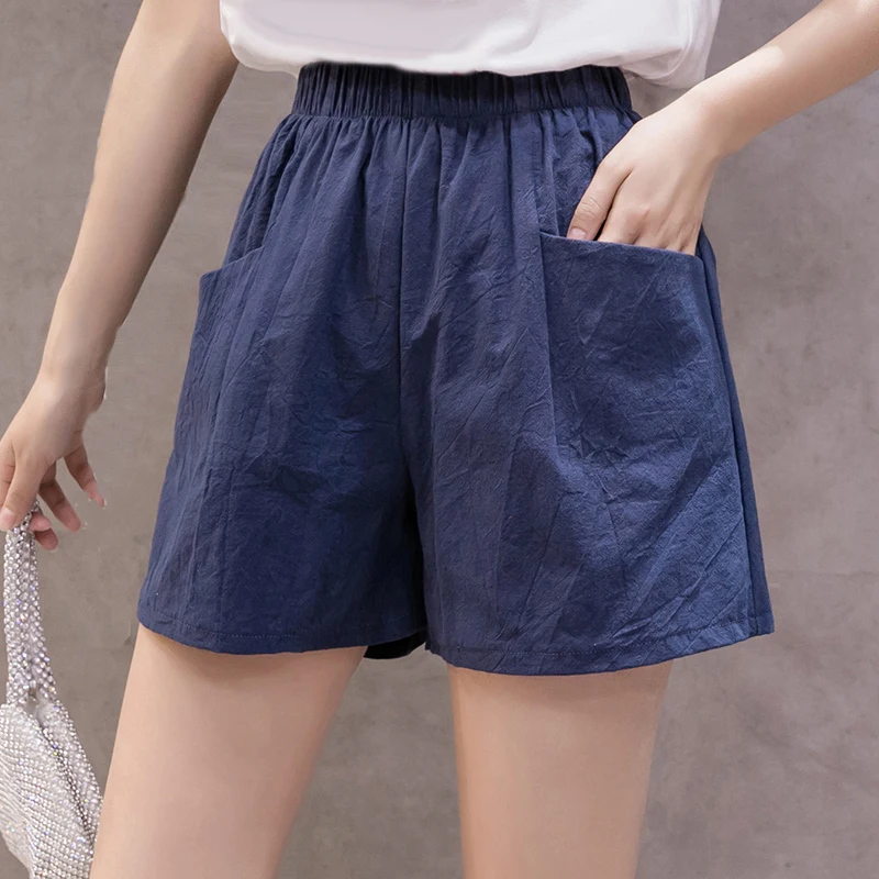 Women Short Pants Summer Loose Rope Tie Short 2021 Sport Shorts Casual Elastic Waist Cotton Linen Shorts Pocket Beach Pants
Women Short Pants Summer Loose Rope Tie Short 2021 Sport Shorts Casual Elastic Waist Cotton Linen Shorts Pocket Beach Pants