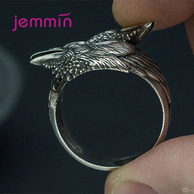 European And American Crow Fake Bird Ravens Tibetan Silver Rings Halloween Decoration Retro Jewelry For Men
European And American Crow Fake Bird Ravens Tibetan Silver Rings Halloween Decoration Retro Jewelry For Men
