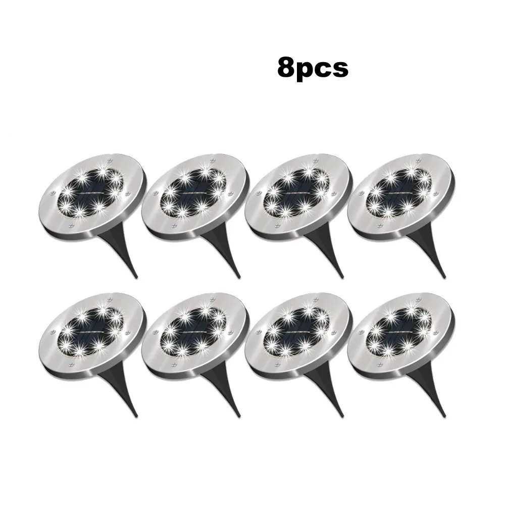 

4-8pcs 8LED Solar Power Buried Light Under Ground Lamp Outdoor Path Garden Decking Floor Light Wall NEW HOT Purchasing wholesale