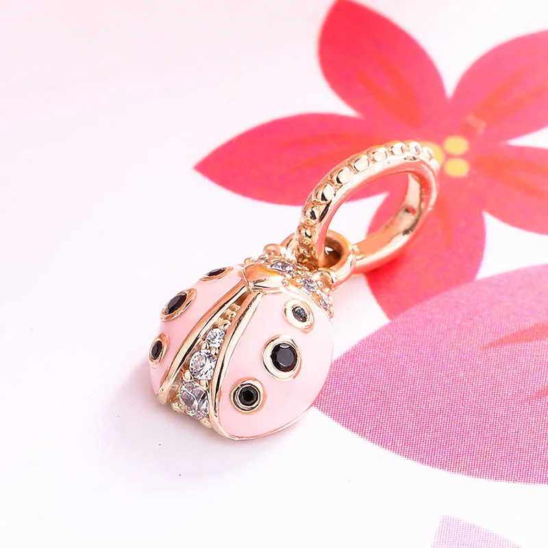 Authentic 925 Sterling Silver Charm New Lucky Pink Ladybug Creative Pendant Fit Pandora Women Bracelet & Necklace Diy Jewelry
Authentic 925 Sterling Silver Charm New Lucky Pink Ladybug Creative Pendant Fit Pandora Women Bracelet & Necklace Diy Jewelry