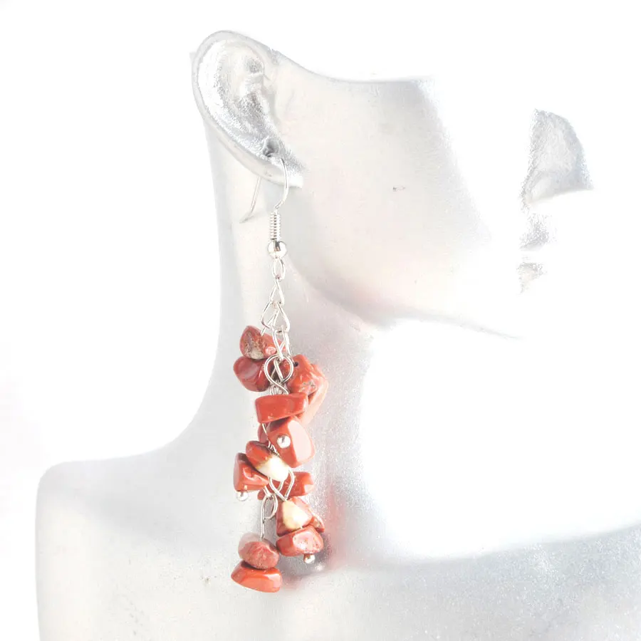 WOJIAER Irregular Natural Stone Red River Jaspers Drop Earrings for Women Chip Bead Dangle Earrings Jewelry Wedding PW9138
WOJIAER Irregular Natural Stone Red River Jaspers Drop Earrings for Women Chip Bead Dangle Earrings Jewelry Wedding PW9138