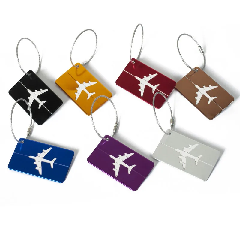 1pc Aluminium Alloy Travel Airplane Pattern Luggage Tag Baggage Name Tags Suitcase Address Label Holder Metal Luggage Tag
1pc Aluminium Alloy Travel Airplane Pattern Luggage Tag Baggage Name Tags Suitcase Address Label Holder Metal Luggage Tag