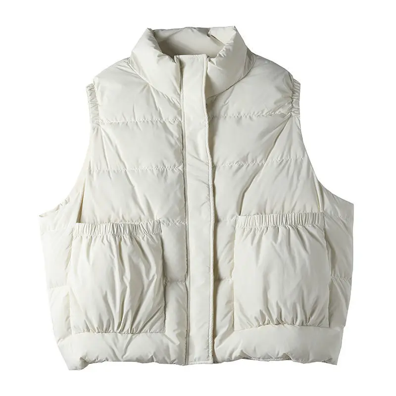Spring autumn Warm Vest 2021 new Korean Loose Coat Thickening Before Short Cotton Waistcoat Winter Women Jacket
Spring autumn Warm Vest 2021 new Korean Loose Coat Thickening Before Short Cotton Waistcoat Winter Women Jacket