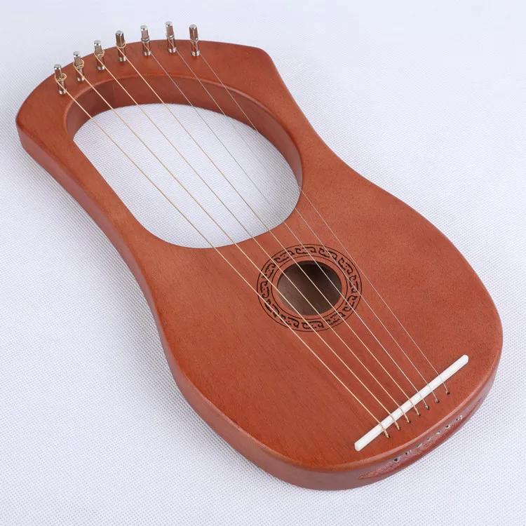 7-String Lyre Harp древний стиль Lyres дерево окуме струнный инструмент 
7-String Lyre Harp древний стиль Lyres дерево окуме струнный инструмент