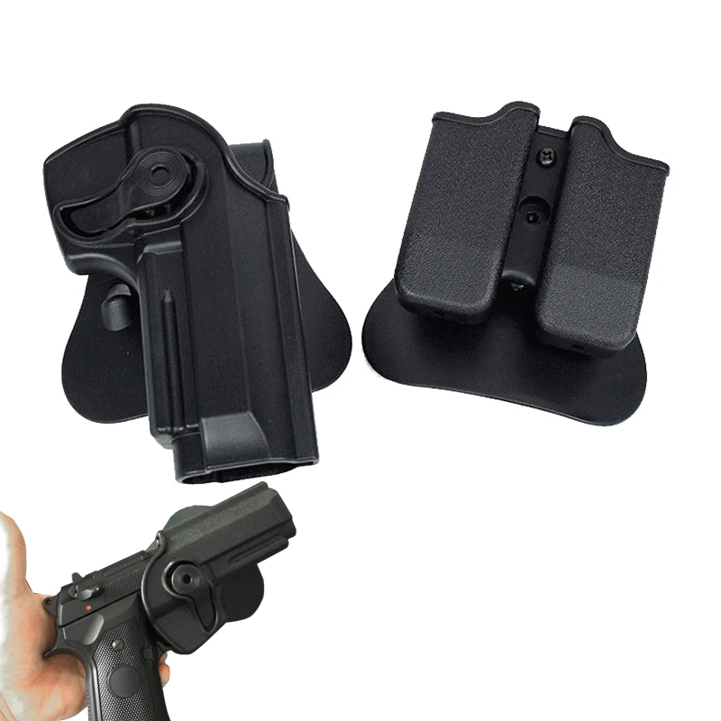 IMI Gun Holster for Beretta 92FS 92 96 M9 Tctical Pistol Waist Holster Airsoft Case with Clip Pouch Military Hunting Accessories
IMI Gun Holster for Beretta 92FS 92 96 M9 Tctical Pistol Waist Holster Airsoft Case with Clip Pouch Military Hunting Accessories
