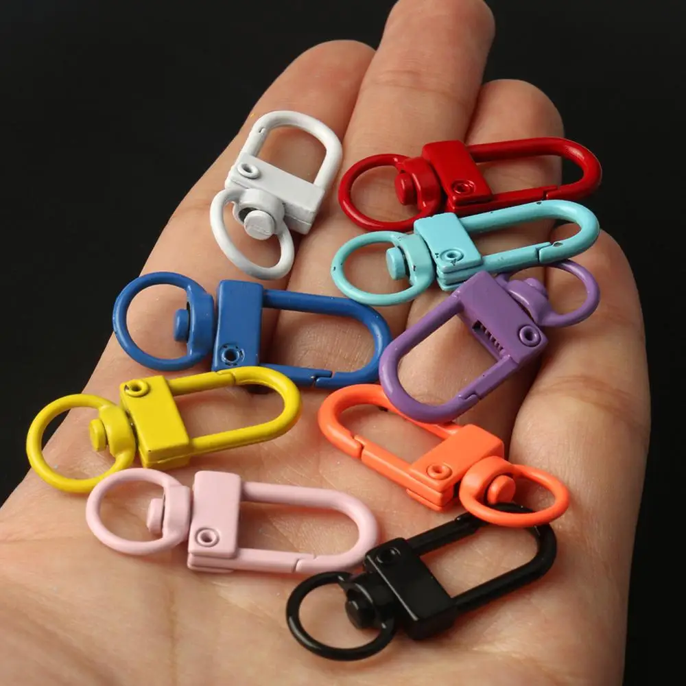 10PCS Colorful Key Chain Ring Metal Lobster Clasp Clips Bag Car Keychain DIYJewelry Accessories Key Hooks Hook Up Base Findings
10PCS Colorful Key Chain Ring Metal Lobster Clasp Clips Bag Car Keychain DIYJewelry Accessories Key Hooks Hook Up Base Findings