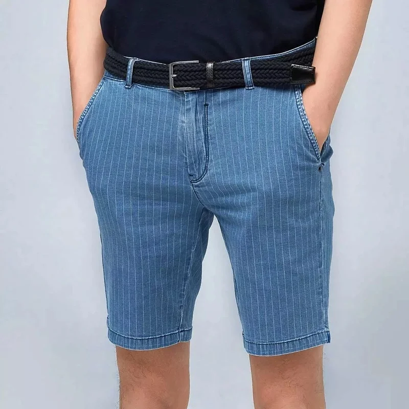 CottonSmith Men's Striped Casual Denim Shorts Classic Comfortable Cotton Short Pants Men Business Luxury Sports Pants
CottonSmith Men's Striped Casual Denim Shorts Classic Comfortable Cotton Short Pants Men Business Luxury Sports Pants