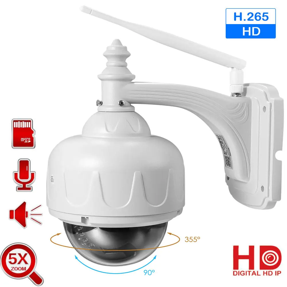 Уличная IP-камера видеонаблюдения, 5 МП, Wi-Fi, ptz, 5-кратный оптический зум, автофокус, беспроводная, с двусторонней аудиосвязью, Onvif CamHi
Уличная IP-камера видеонаблюдения, 5 МП, Wi-Fi, ptz, 5-кратный оптический зум, автофокус, беспроводная, с двусторонней аудиосвязью, Onvif CamHi