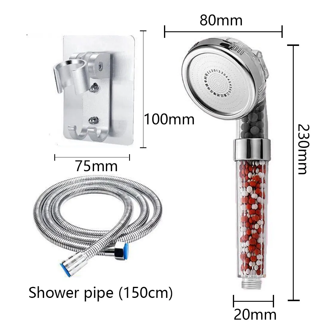 3 Modes Bath Shower Adjustable Jetting Shower Head High Pressure Saving Water Bathroom Anion Filter Shower SPA Nozzle home tool
3 Modes Bath Shower Adjustable Jetting Shower Head High Pressure Saving Water Bathroom Anion Filter Shower SPA Nozzle home tool
