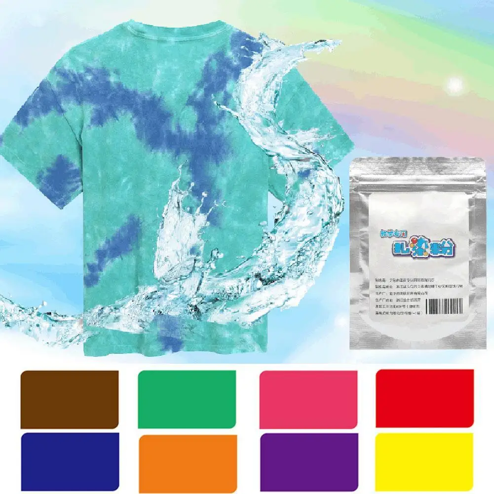 Safe 25g Tie Dye Fabric Powder Pigment Paint Color Crafts DIY Decorating Material Clothing Dyeing Accessories
Safe 25g Tie Dye Fabric Powder Pigment Paint Color Crafts DIY Decorating Material Clothing Dyeing Accessories