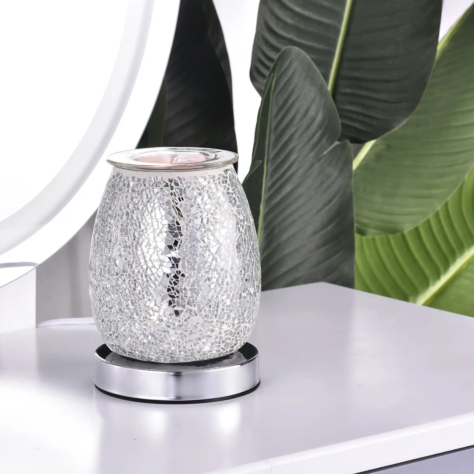 Silver Frosted Mosaic Aroma Diffuser, Movable Wax Stove, Electric Aroma Diffuser, Bedroom, Living Room, Study Room
Silver Frosted Mosaic Aroma Diffuser, Movable Wax Stove, Electric Aroma Diffuser, Bedroom, Living Room, Study Room