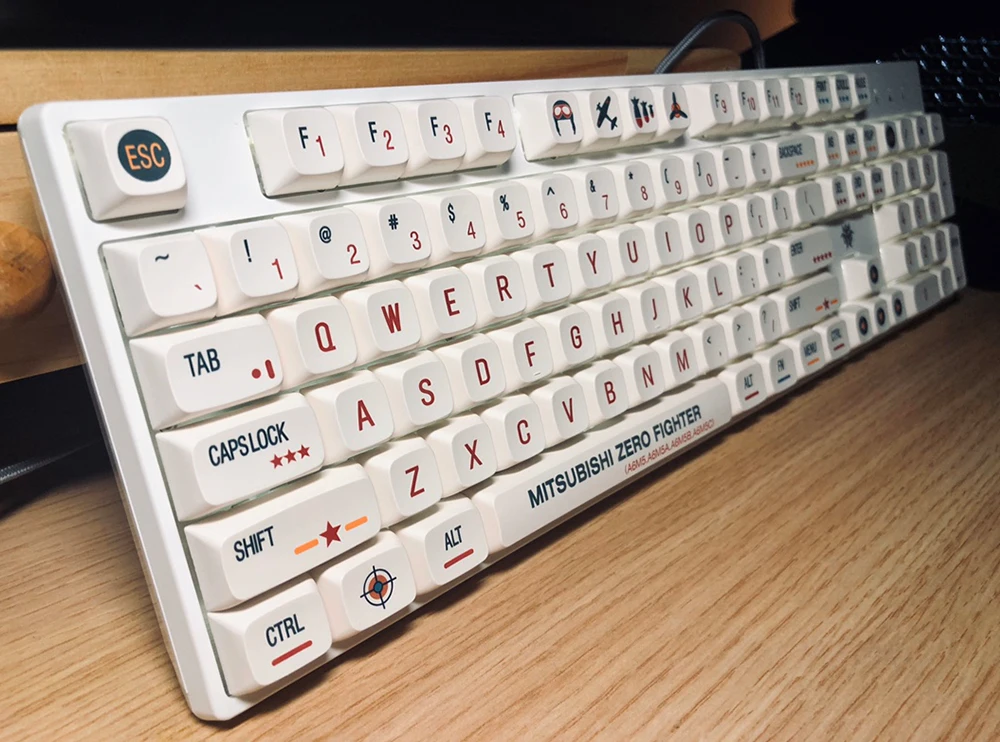 Колпачки для клавиш Cherry Mx дизайнерская Механическая игровая клавиатура с белыми