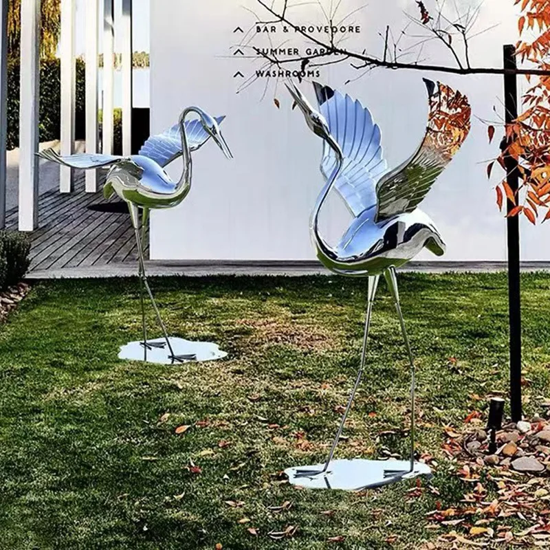 Factory in Stock Stainless Steel Crane Sculpture Waterscape Community Zoo Durable Simulation Mirror
Factory in Stock Stainless Steel Crane Sculpture Waterscape Community Zoo Durable Simulation Mirror