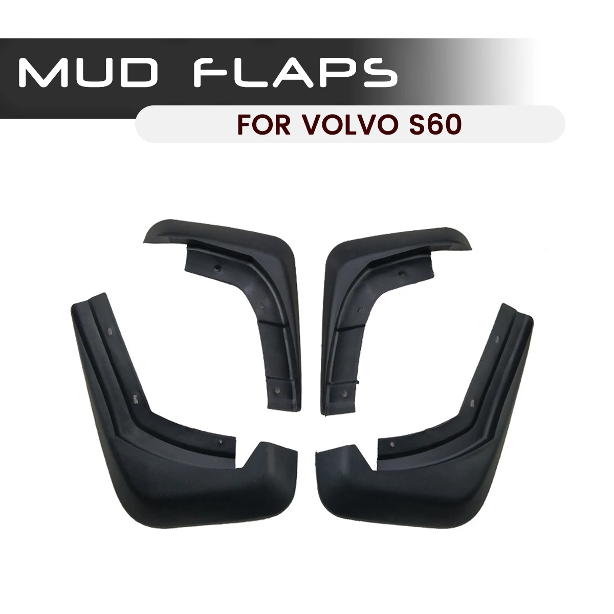 

For VOLVO S60 Car Front Rear Car Mudguards Fender Flares Mud Guard Flap Anti Splash Mudflaps Soft Good Tenacity