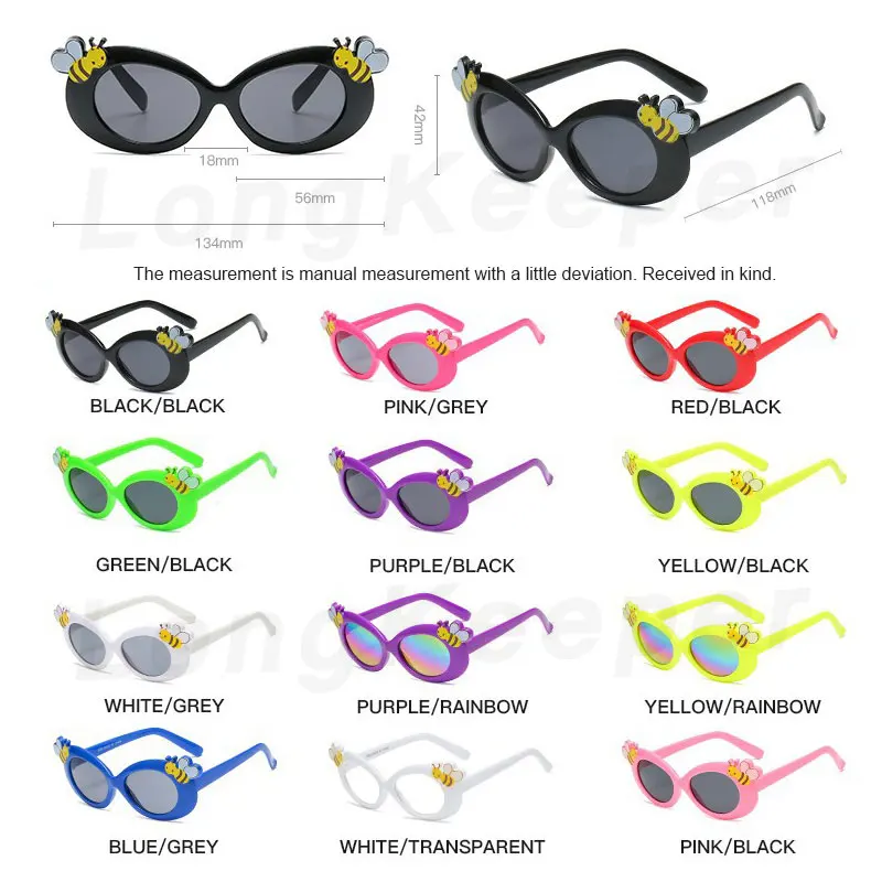 LongKeeper Fashion Bee Sunglasses Kids Small Oval Sun Glasses Lovely Pink Sun Glasses UV400 Oculos De Sol Eyewear Accessories
LongKeeper Fashion Bee Sunglasses Kids Small Oval Sun Glasses Lovely Pink Sun Glasses UV400 Oculos De Sol Eyewear Accessories