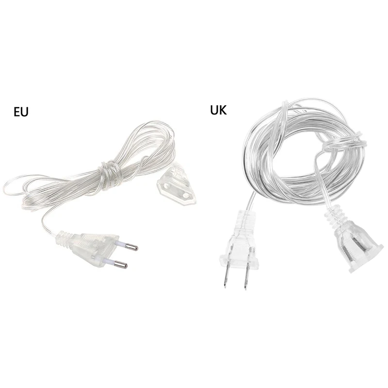 New Practical 5m EU/UK Plug Extender Wire Extension Cable EU/US Plug For LED String Light Christmas Party Home Decoration
New Practical 5m EU/UK Plug Extender Wire Extension Cable EU/US Plug For LED String Light Christmas Party Home Decoration