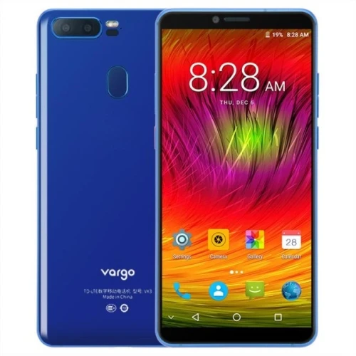 

original Vargo VX3 5.7 inch Android 7.1 MTK6757 4G LTE Mobile Phone 6GB RAM 128GB ROM 3550mAh Face ID 13.0MP NFC smartphone