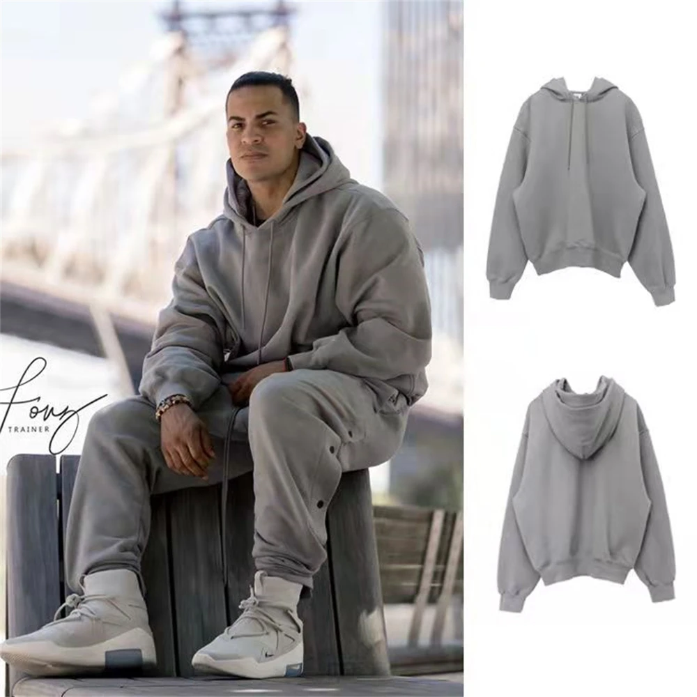 KANYE WEST High Street Tide ESSENTIALS street trend gray Men's double hooded sweatshirt Women's hip-hop sports casual hoodie
KANYE WEST High Street Tide ESSENTIALS street trend gray Men's double hooded sweatshirt Women's hip-hop sports casual hoodie