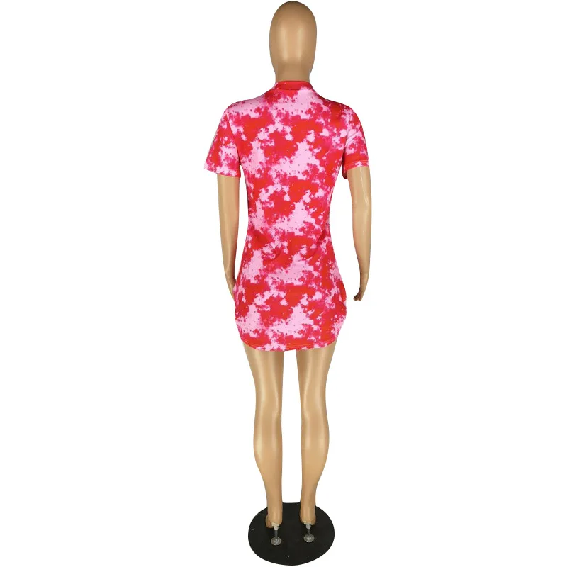 Double Side Split Summer Beach Mini Dress For Women Tie Dyeing Print Slim Fit Dress Casual Round Neck Short Sleeve Bodycon Dress
Double Side Split Summer Beach Mini Dress For Women Tie Dyeing Print Slim Fit Dress Casual Round Neck Short Sleeve Bodycon Dress