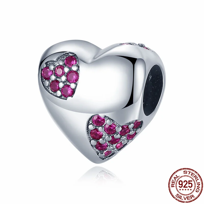 Pandach New 925 Silver Pink Crystals Heart Charms fit Bracelets for Women DIY Accessories CMC012
Pandach New 925 Silver Pink Crystals Heart Charms fit Bracelets for Women DIY Accessories CMC012