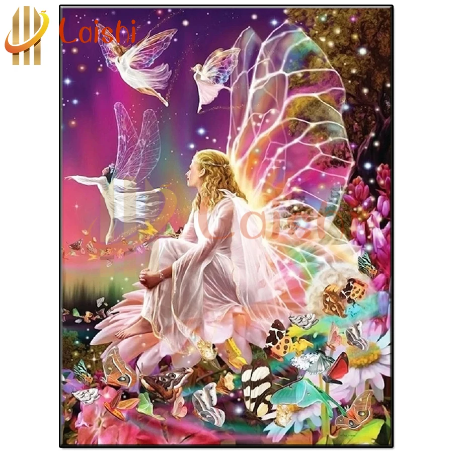 5D diamond painting Butterfly angel, dreamy forest landscape square drill full diamond embroidery mosaic cyrstal bead decoration
5D diamond painting Butterfly angel, dreamy forest landscape square drill full diamond embroidery mosaic cyrstal bead decoration
