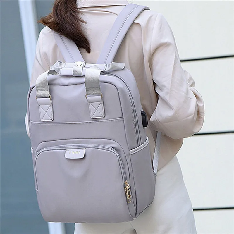 Women Waterproof Backpack Usb Charging Function Fashion Oxford Cloth Fabric Backpack 14 15.6 Inch Laptop Bag Travel Backpack
Women Waterproof Backpack Usb Charging Function Fashion Oxford Cloth Fabric Backpack 14 15.6 Inch Laptop Bag Travel Backpack