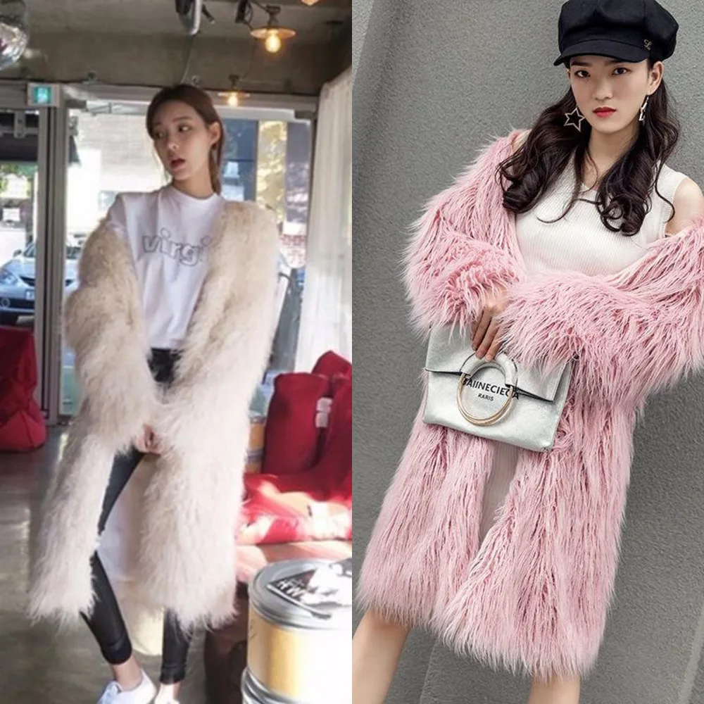 2020 newWomen Faux Wool Fur Overcoats Female Shaggy Fluffy Fake Fur Coat New Fashion Casual Warm Slim Outerwear R62
2020 newWomen Faux Wool Fur Overcoats Female Shaggy Fluffy Fake Fur Coat New Fashion Casual Warm Slim Outerwear R62